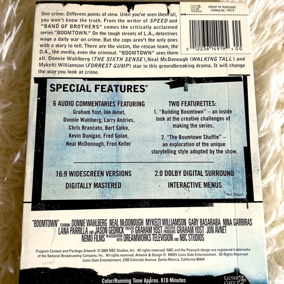 BOOMTOWN DVD SET NBC SERIES 5 Discs DONNIE WAHLBERG LANA PARRILLA GUC - Picture 3 of 11